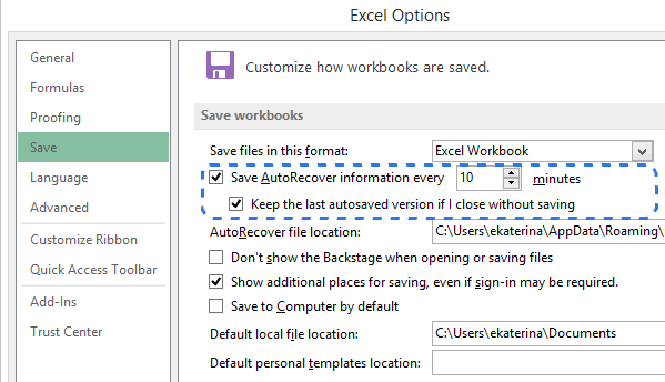 recovering excel for mac